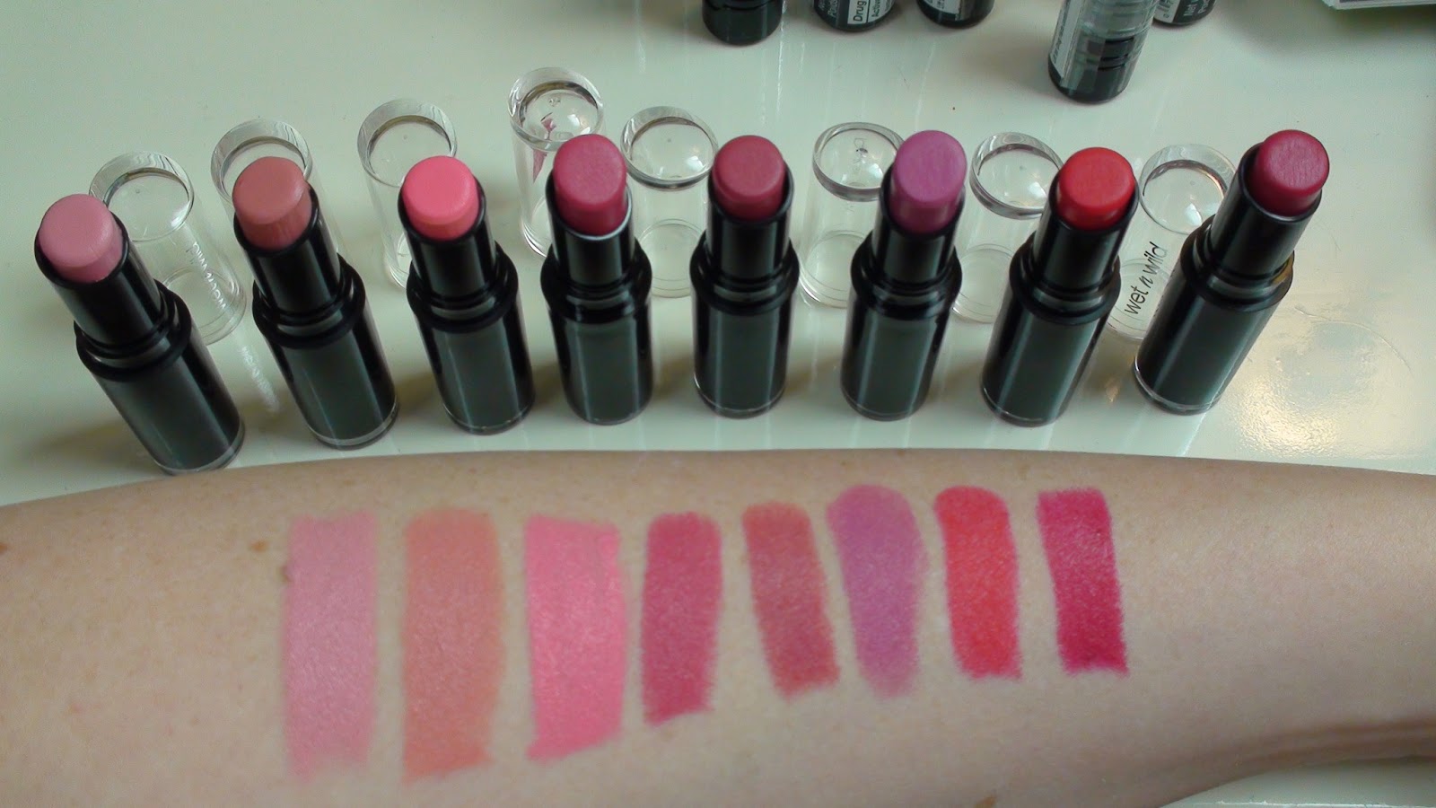 The Blushed Beauty Wet N Wild Megalast Lipstick Collection with Swatches on...