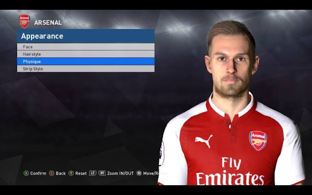 Ramsey Pes 2020 - Aaron Ramsey Face With Leg Tattoo Pes 2017 Pes Belgium Glory