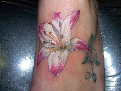 free designs tiger lily tattoo flowers