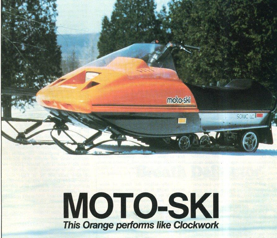 CLASSIC SNOWMOBILES OF THE PAST 1984 MOTOSKI SNOWMOBILE