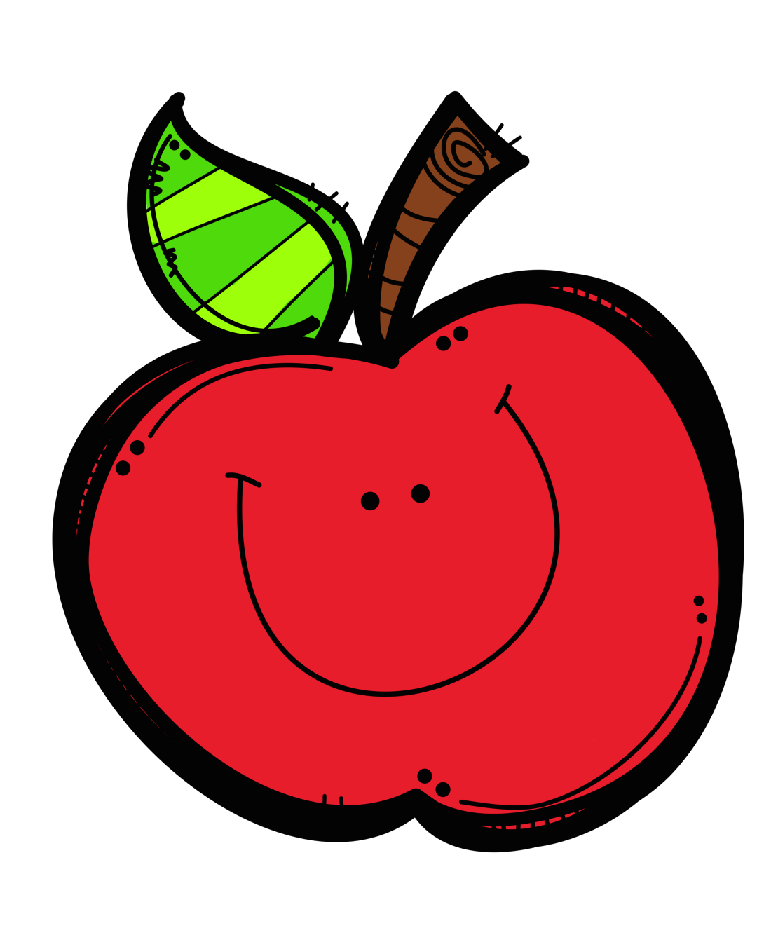cute apple clip art free - photo #3