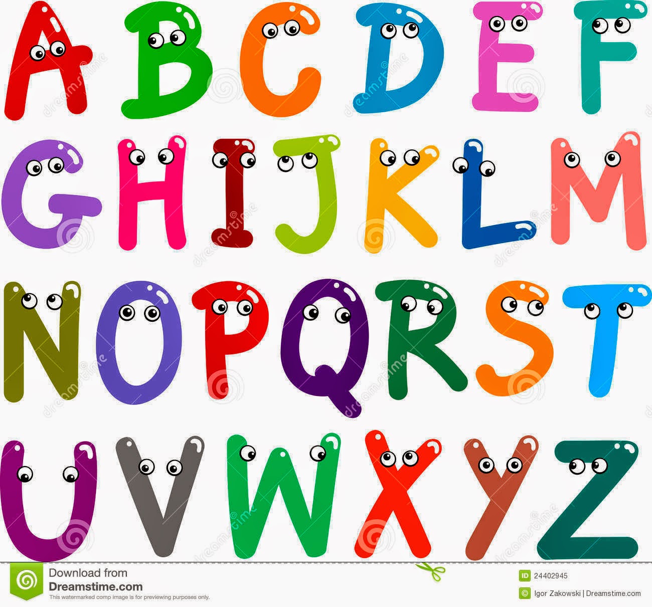 Lettere Alfabeto Colorate Da Stampare