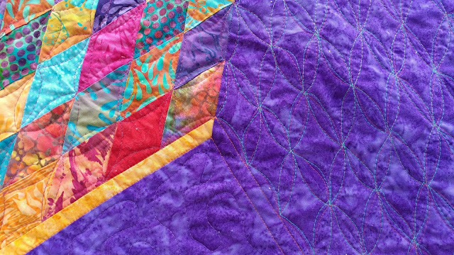 Lonestar quilt with free motion quilting