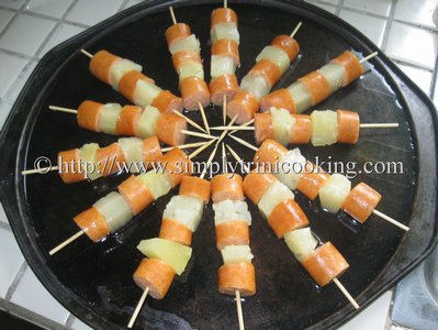 Party Happy Pineapple and Sausage Skewers 11 IMG 9938