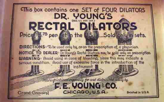 dr. young's rectal dilators; quack medicine