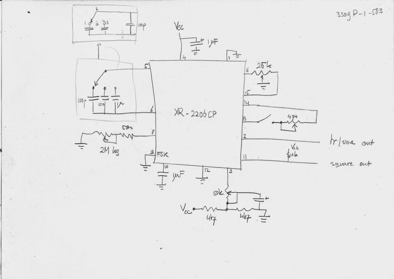 Parts of function generator