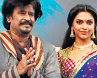 Rajnikanth and Deepika Padukone in the movie Kochadaiiyann