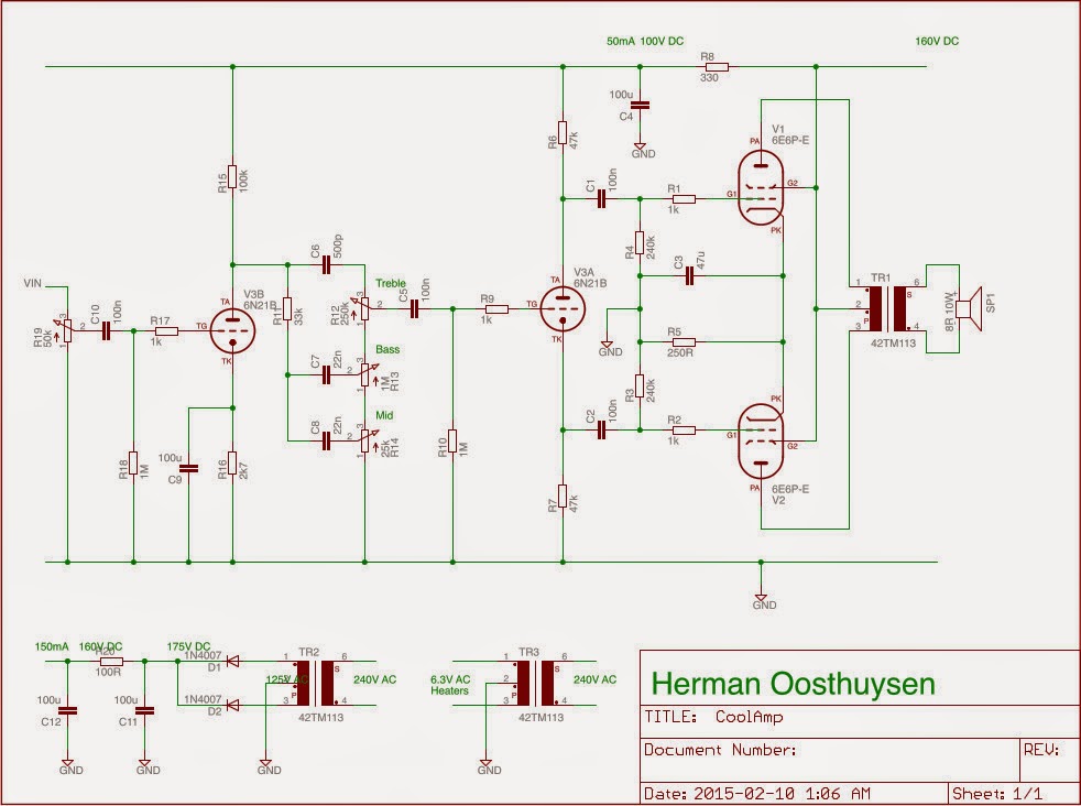 Thermionic Valve Amplifier
