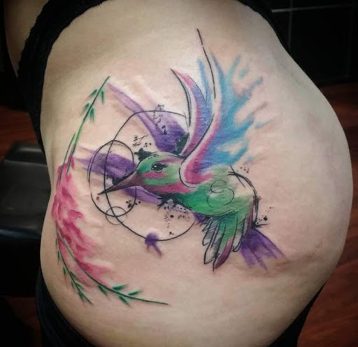 Dieses Aquarell Taille tattoo