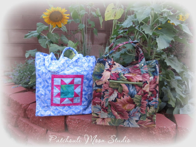 Patchouli Moon Studio~ I'd Rather Be Sewing Grocery Tote