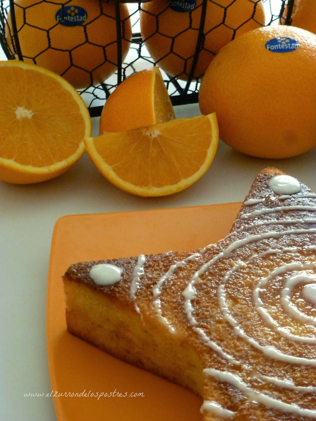 El Zurrón de los Postres Pastel Intenso de Naranja El Zurrón de los Postres Pastel Intenso de Naranja