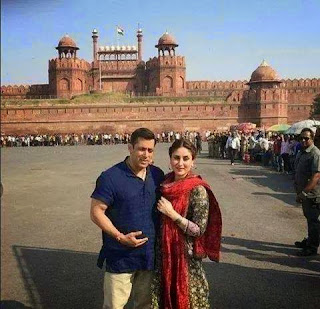 Kareena Kapoor and Salman Khan shooting for Bajrangi Bhaijaan