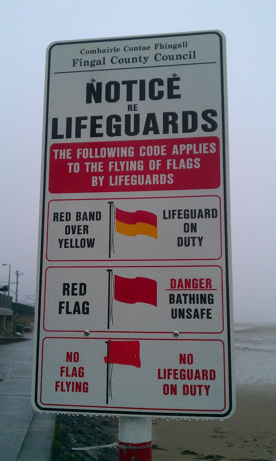 Sthoee Lifeguards Dublin, Ireland What colour lifeguard flag?