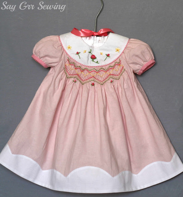Say Grr Sewing: Smocked Baby Dress