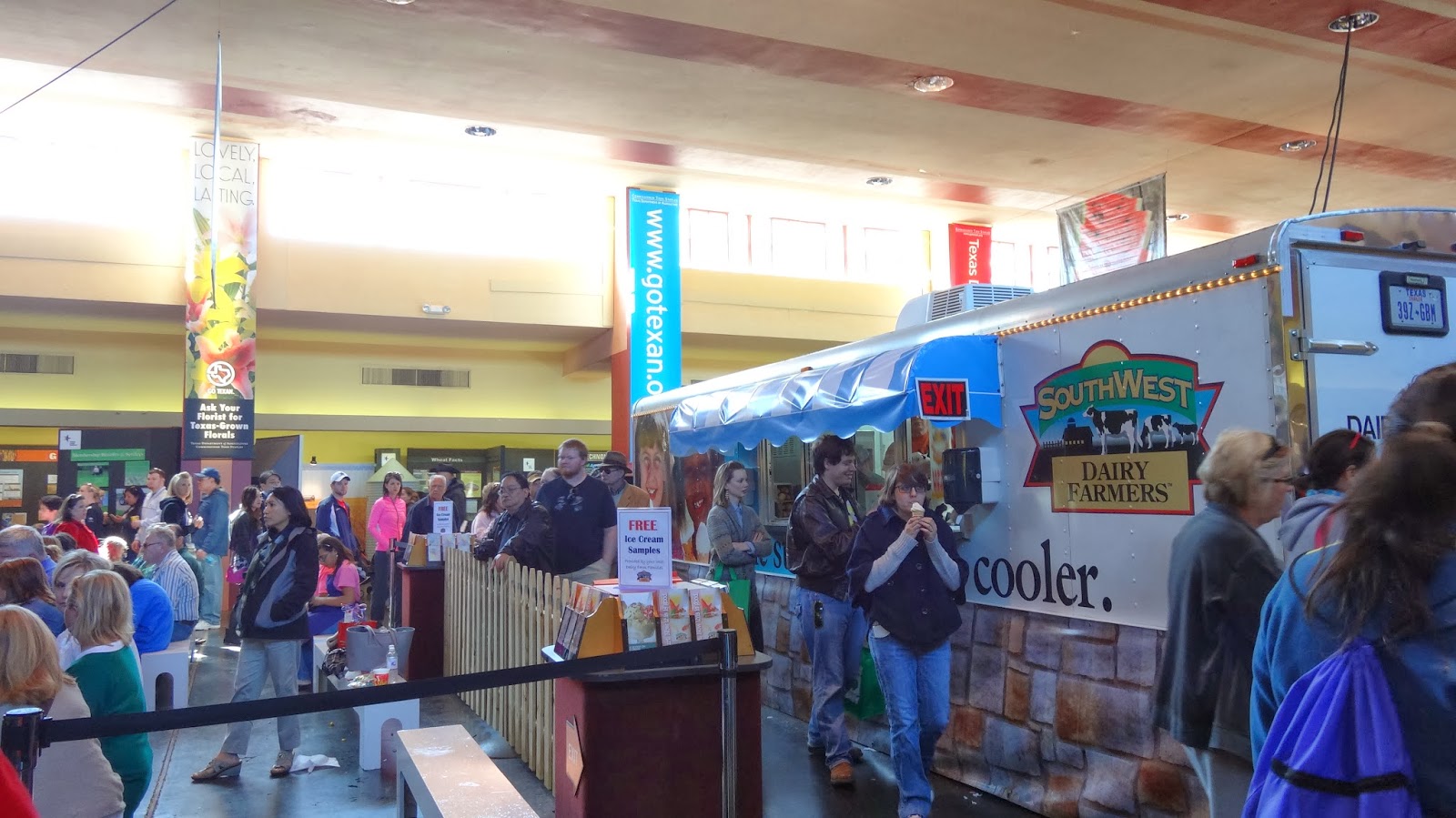 State Fair of Texas 2013 Free Ice Cream in Food & Fiber Pavillion at the 2013 Texas State Fair