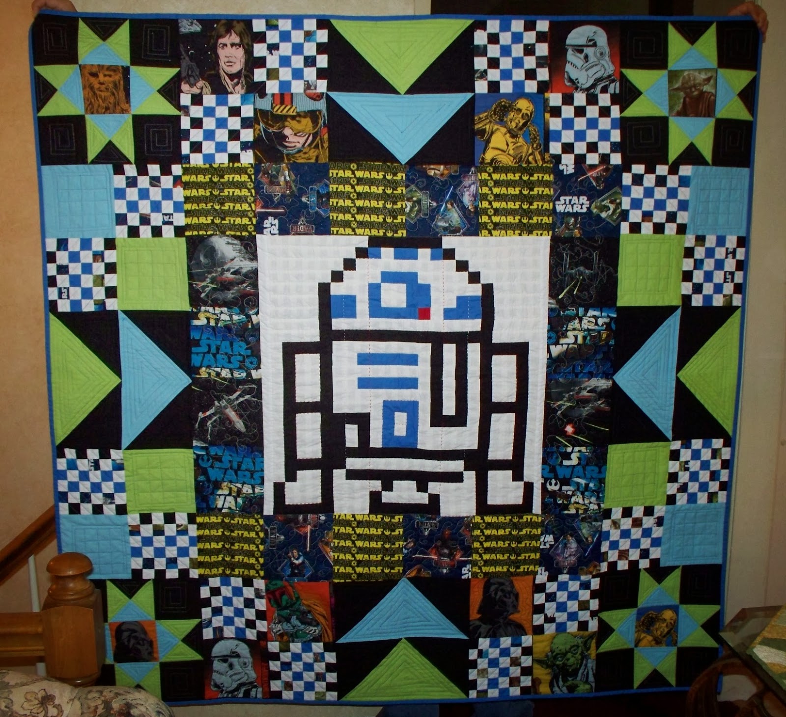 Uniquely Yours Creations Star Wars Quilt finished!