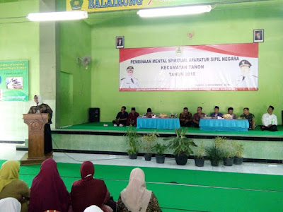 ASN TANON  DIBERIKAN PEMBINAAN MENTAL DAN SPIRITUAL