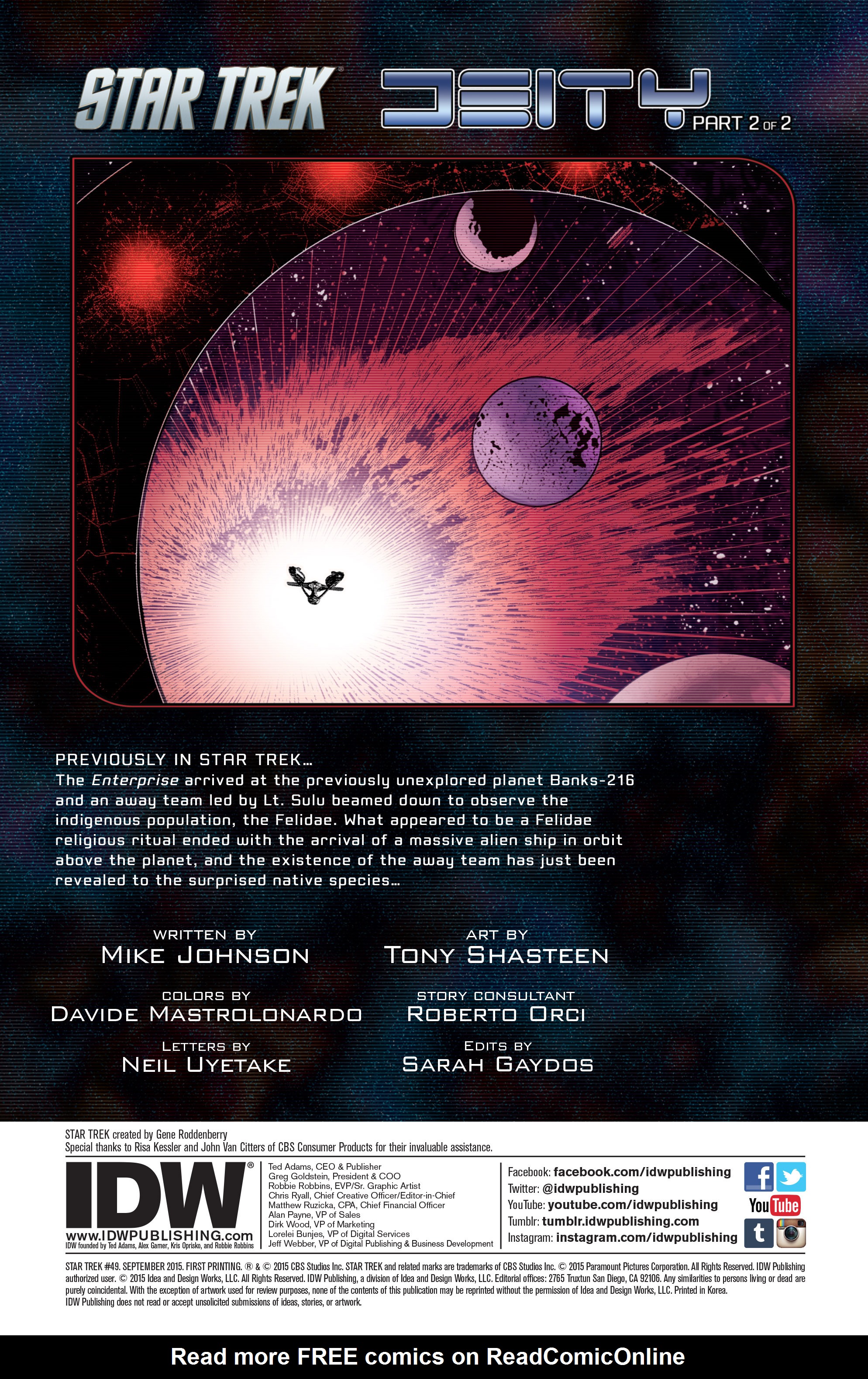 Read online Star Trek (2011) comic -  Issue #49 - 2