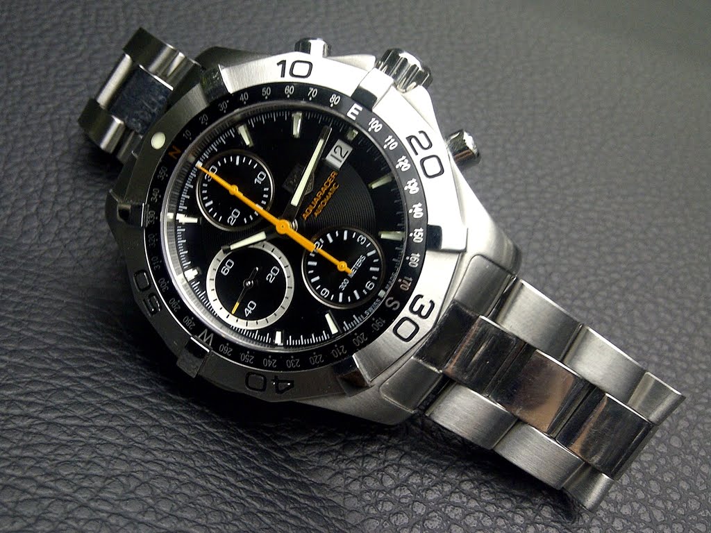 Jam Tangan Second: (SOLD) Tag Heuer Aquaracer Automatic Chronograph CAF2113