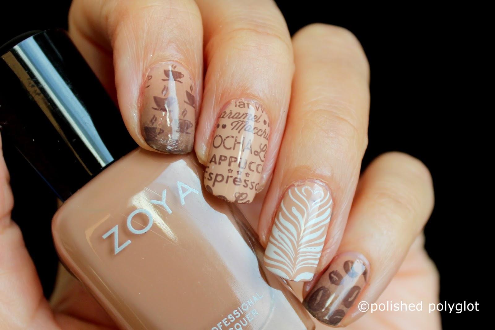 Nail Art │ Neutral colors coffee nails [Nail Crazies Unite ...