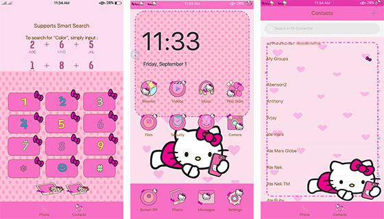 Oppo Theme: Oppo Hello Kitty Pinkish Theme