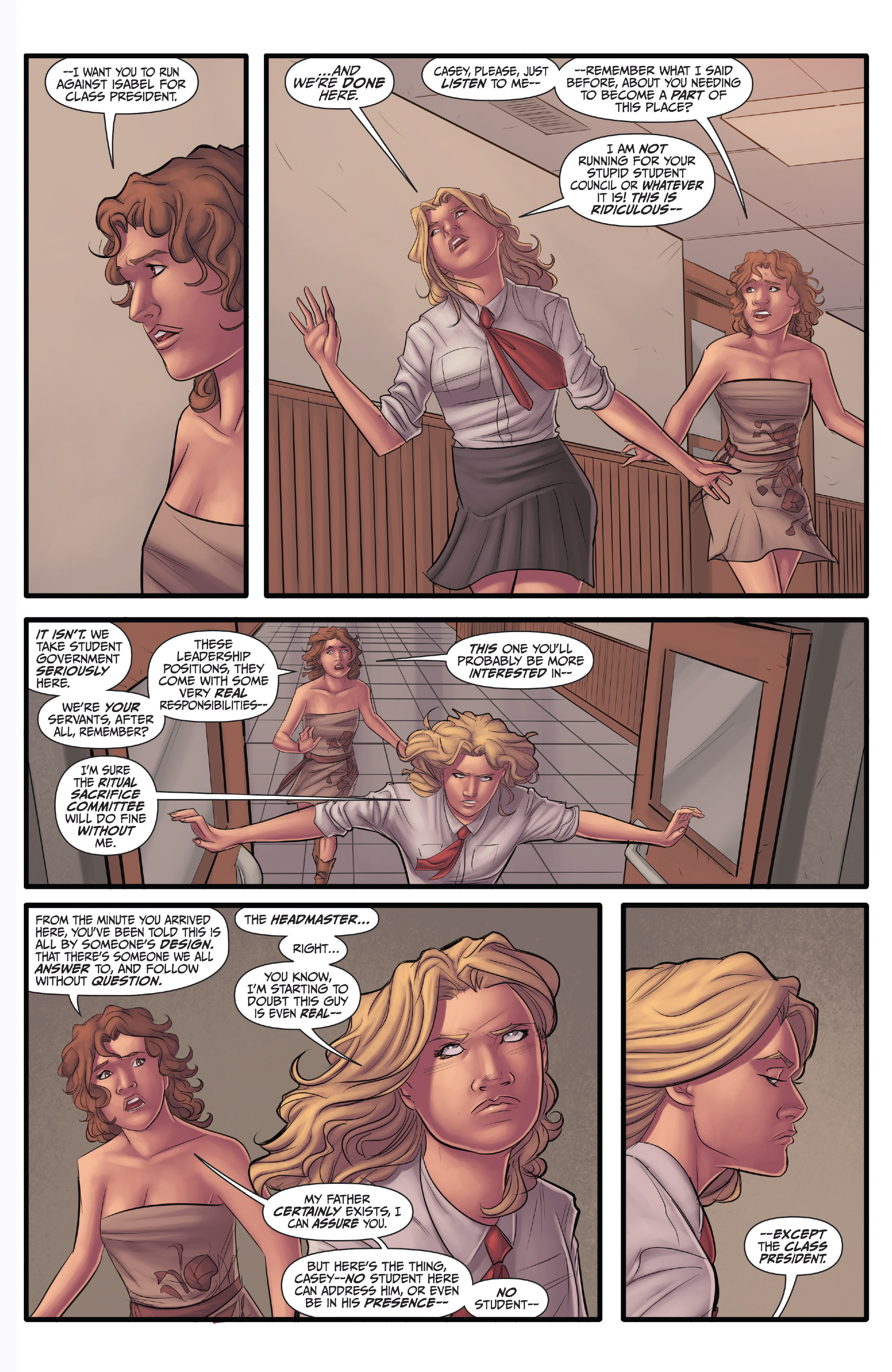 Read online Morning Glories comic -  Issue #39 - 27