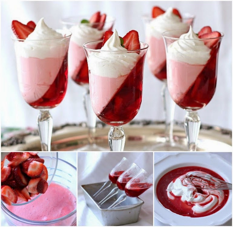 JellO Strawberry Parfait Recipe Handy DIY