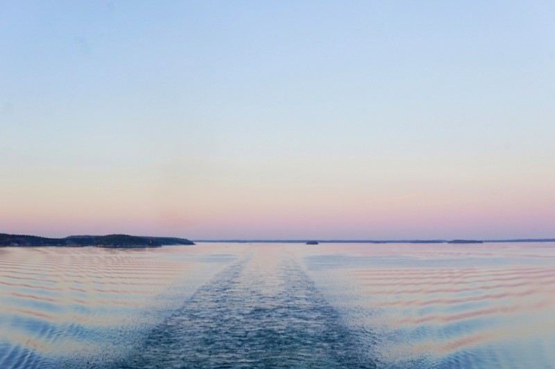 Baltic Princess auringonlasku Baltic_Princess, risteily, Turku_Tukholma, Silja_line