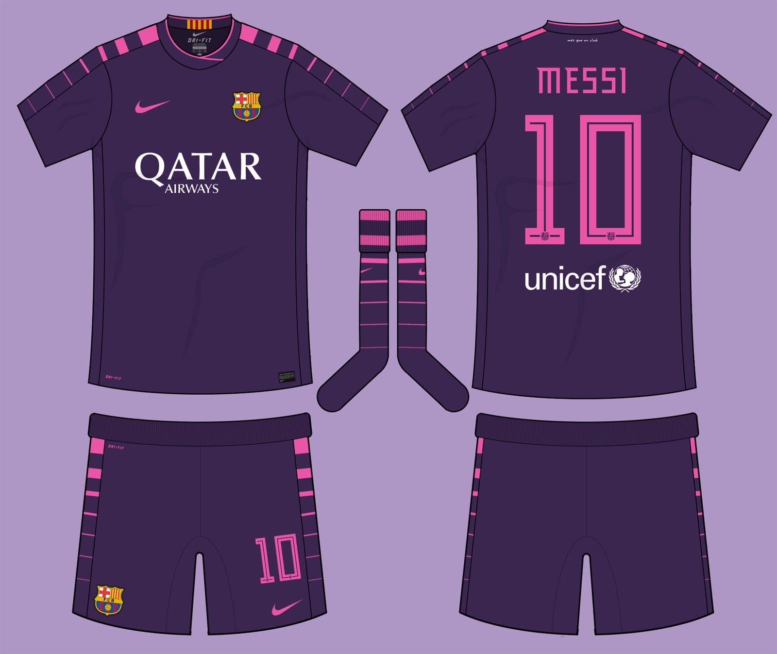 fc barcelona purple jersey