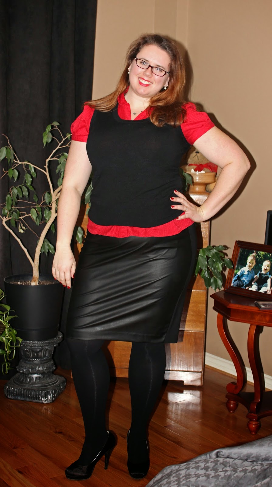 What Mama Wears: Red and Black and Pleather