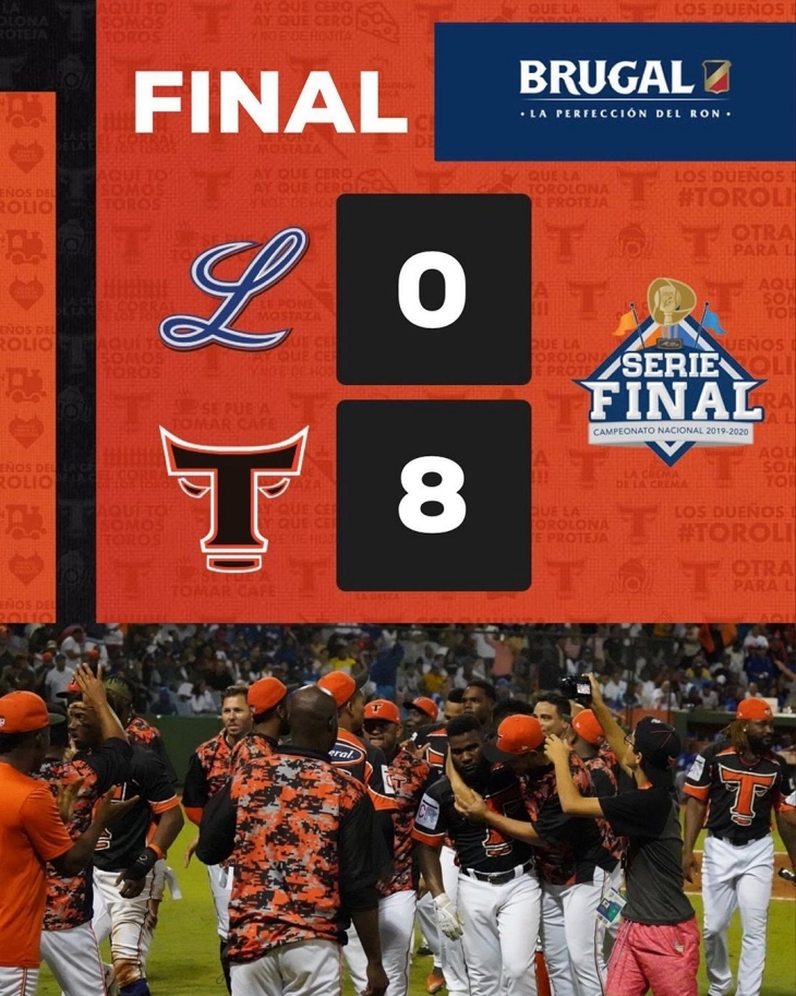 Toros aplastan a los Tigres y están a un triunfo del campeonato Toros del Este