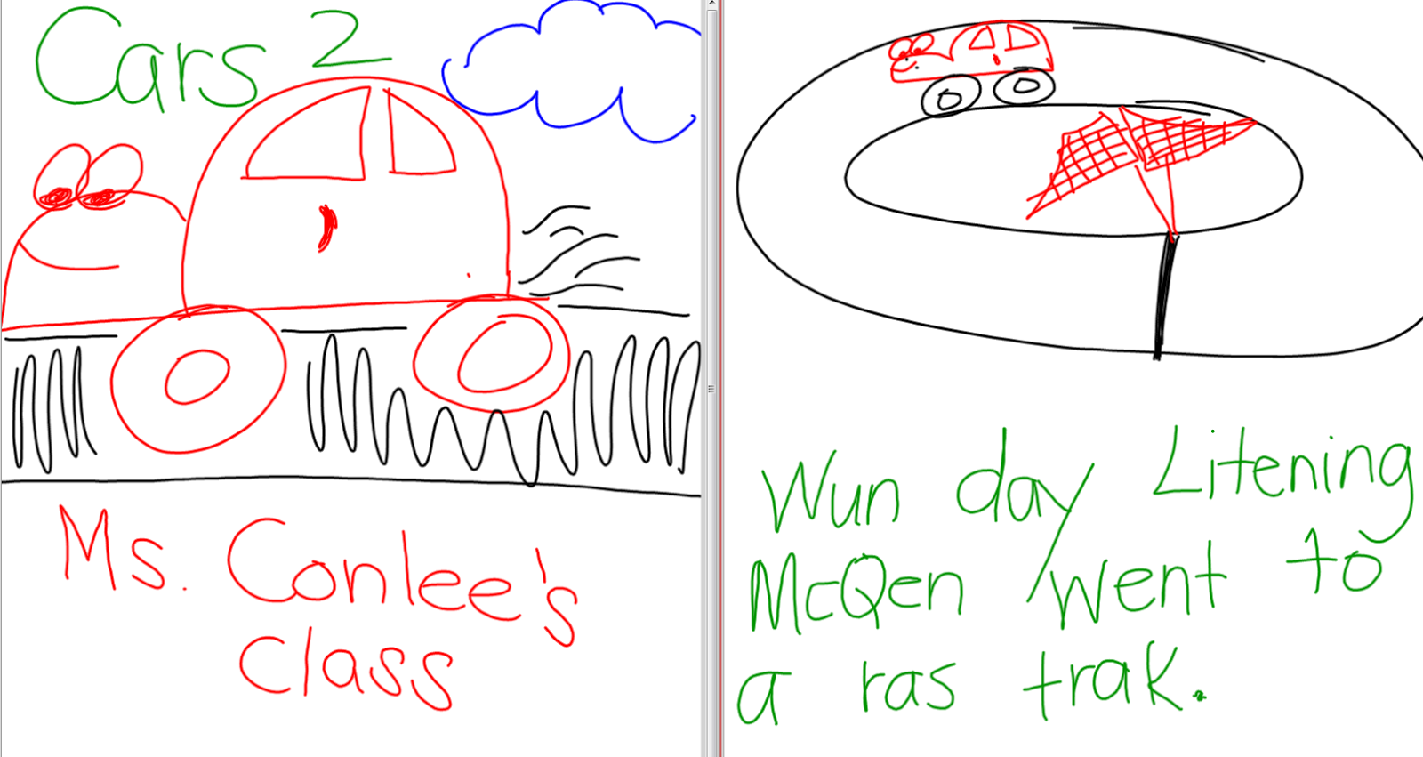 Ms. Conlee's Kindergarten Class Number boards, picnics, verbs