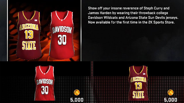 College Throwback Jerseys in NBA 2K16