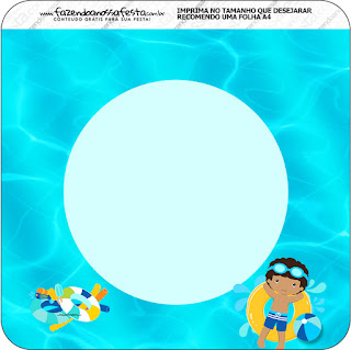 Fiesta en la Piscina, Niño Moreno: Etiquetas para Candy Bar para Imprimir Gratis. Etiquetas de Fiesta en la Piscina, Niño Moreno para imprimir gratis.