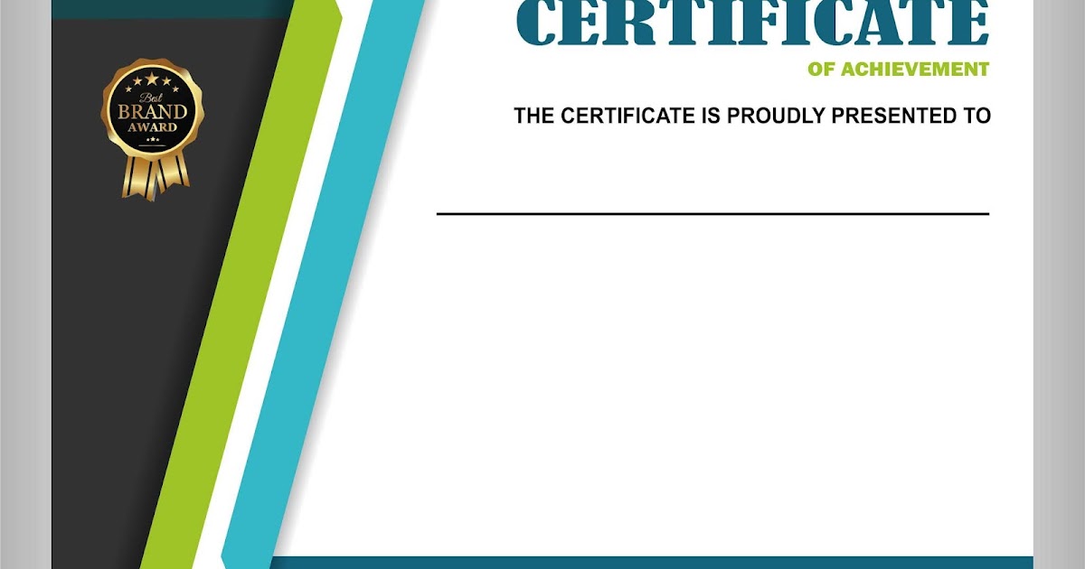 Template Sertifikat Kosong Ff Contoh Desain Serifikat Piagam Kosong