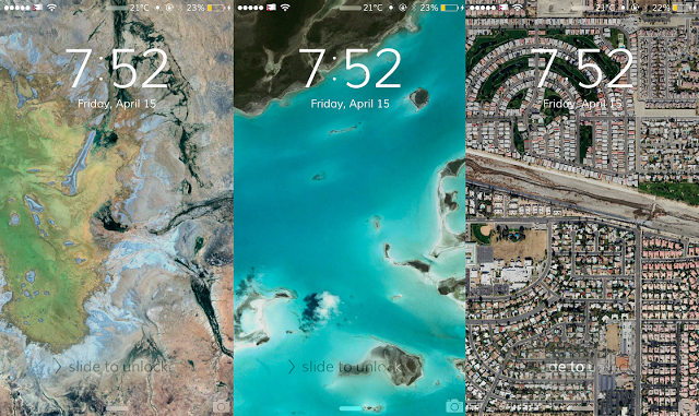cydia tweak that grabs random wallpapers from Google Earth for your device