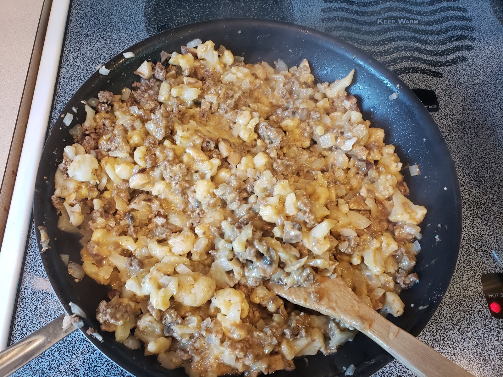 Something Yummy for your Tummy!! Cauliflower and Ground Beef Hash
