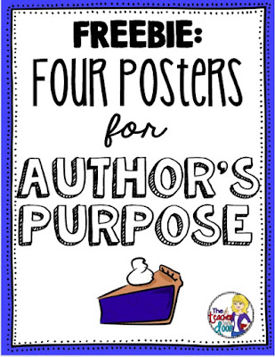 Classroom Freebies Too: Author's Purpose Posters
