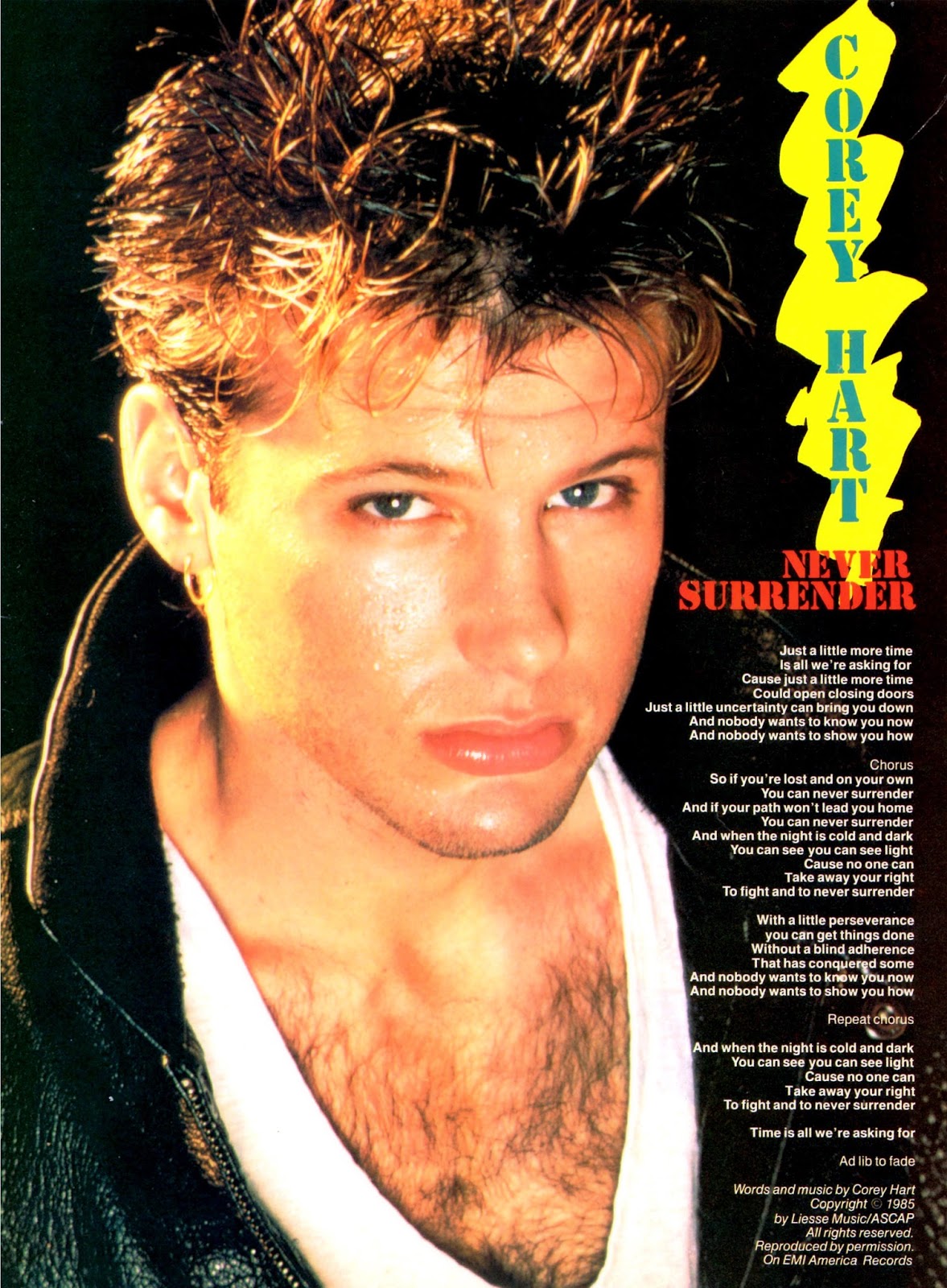 Lansure's Music Paraphernalia COREY HART Press Kits Memorabilia