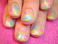 Nail Art by Robin Moses: flower nail art easy nail art