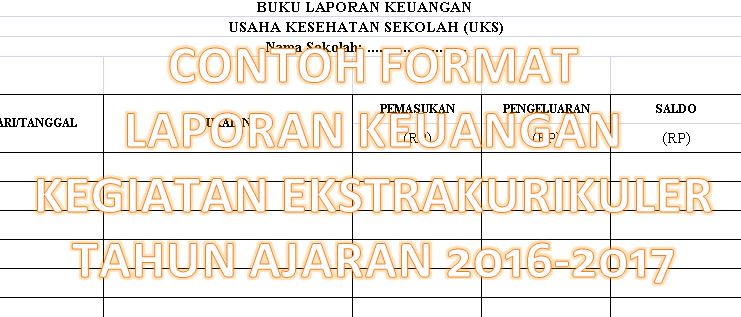 Contoh Format Buku Laporan Keuangan Kegiatan