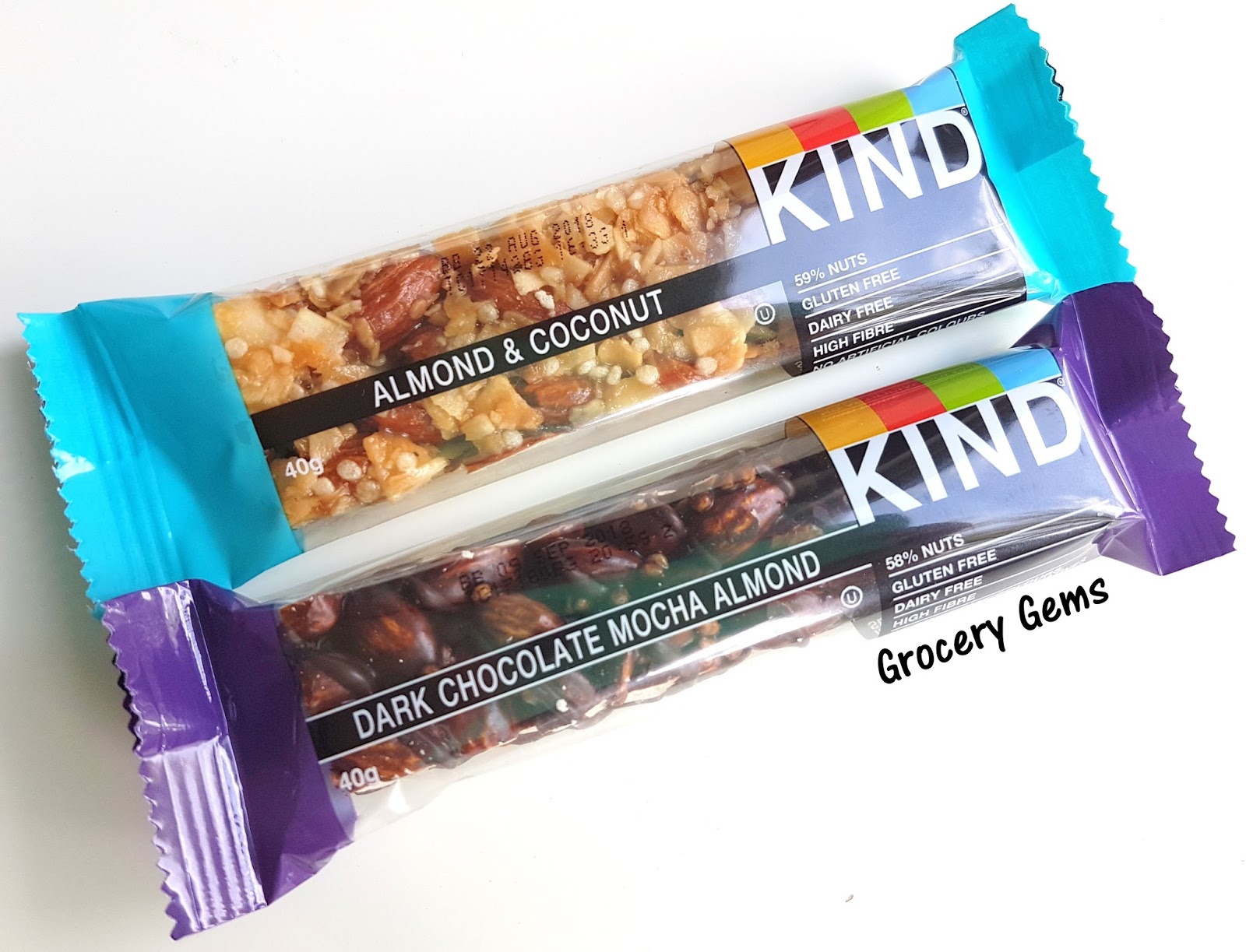 Grocery Gems Review KIND Bars Almond & Coconut and Dark Chocolate