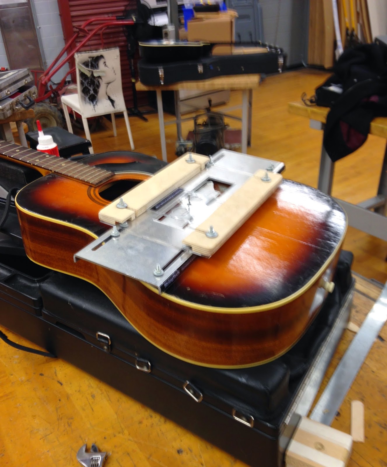 McConville Guitars Slotting an acoustic guitar bridge