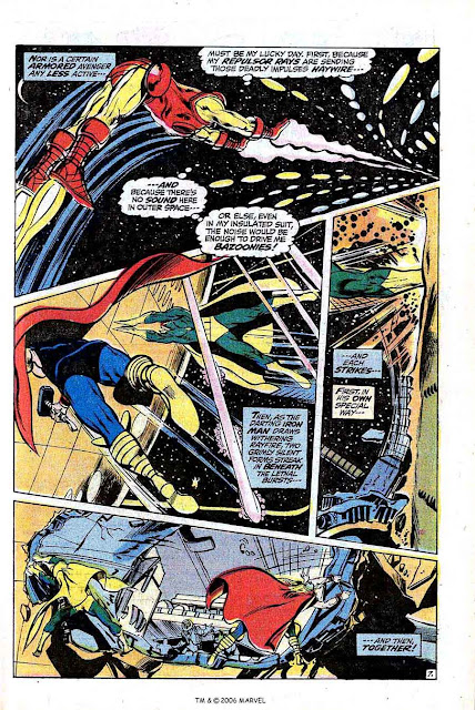 Avengers v1 #96 marvel comic book page art by Neal Adams Avengers v1 #96 marvel comic book page art by Neal Adams