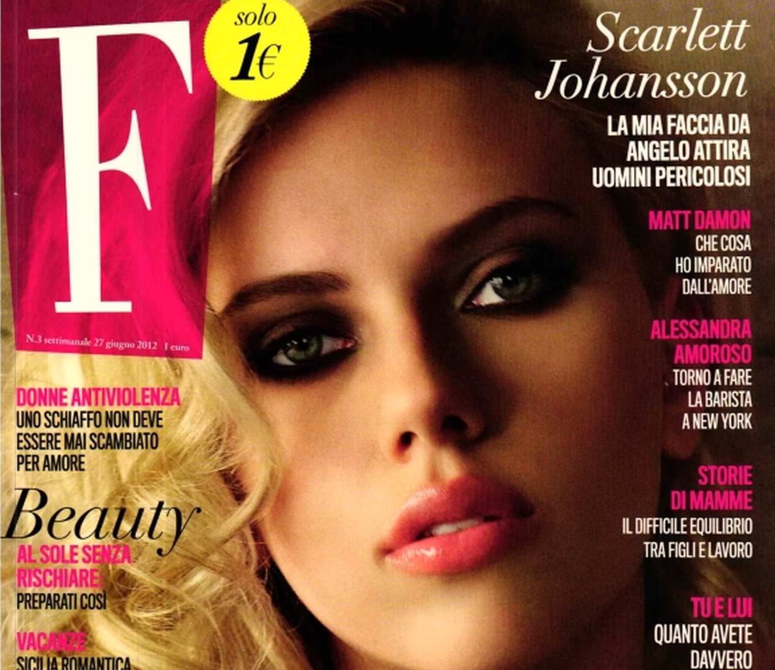 Scarlett Johansson - F Magazine Italy June 2012 Issue | Just FAB Celebs