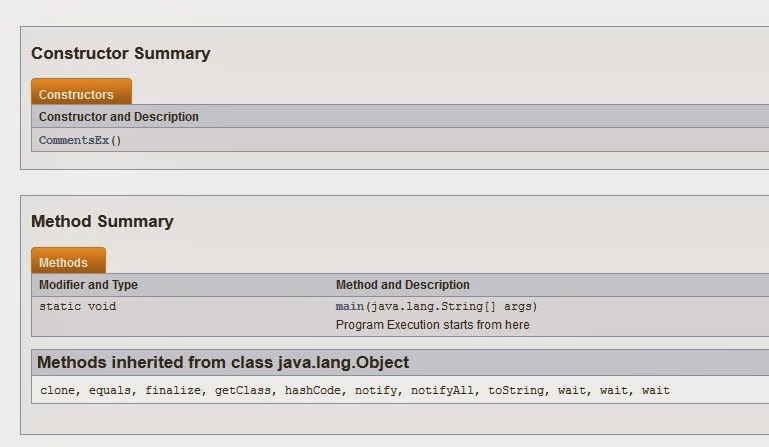 Programming for beginners: Documenting Comments in java source file ...