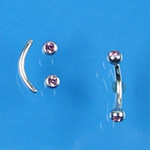 Jewel Piercing body piercing with surgical steel 316L
