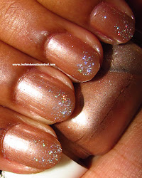 champagne nails polish clear nail glitter central indian beauty