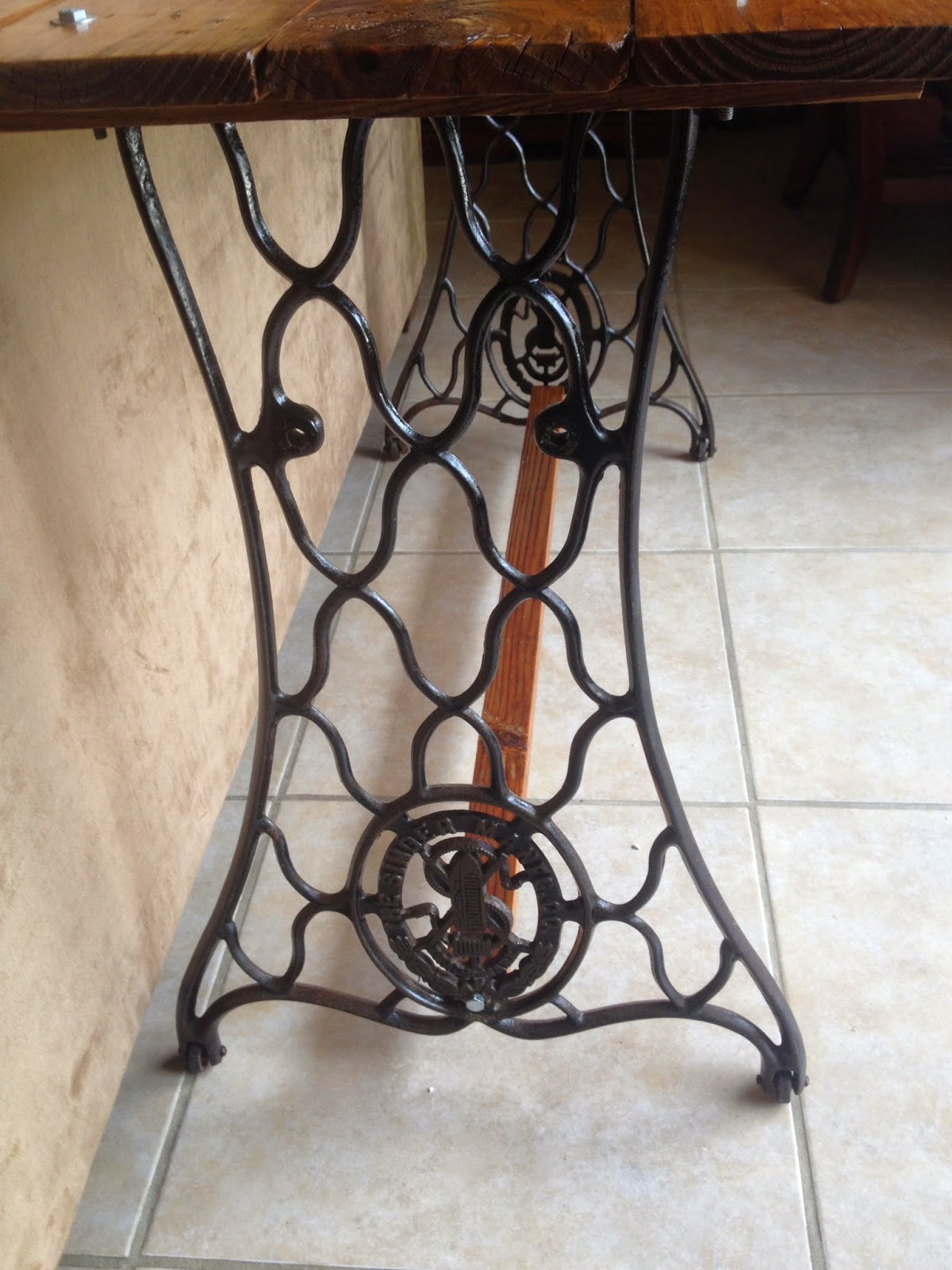 Sofa Table. Console Table. Singer Sewing Machine Legs