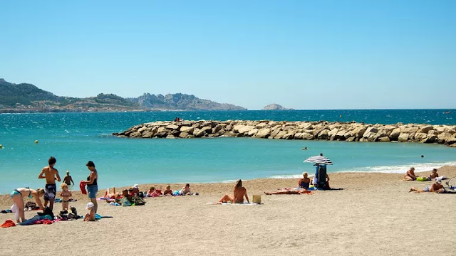 Praia do Prado em Marselha Praia do Prado em Marselha
